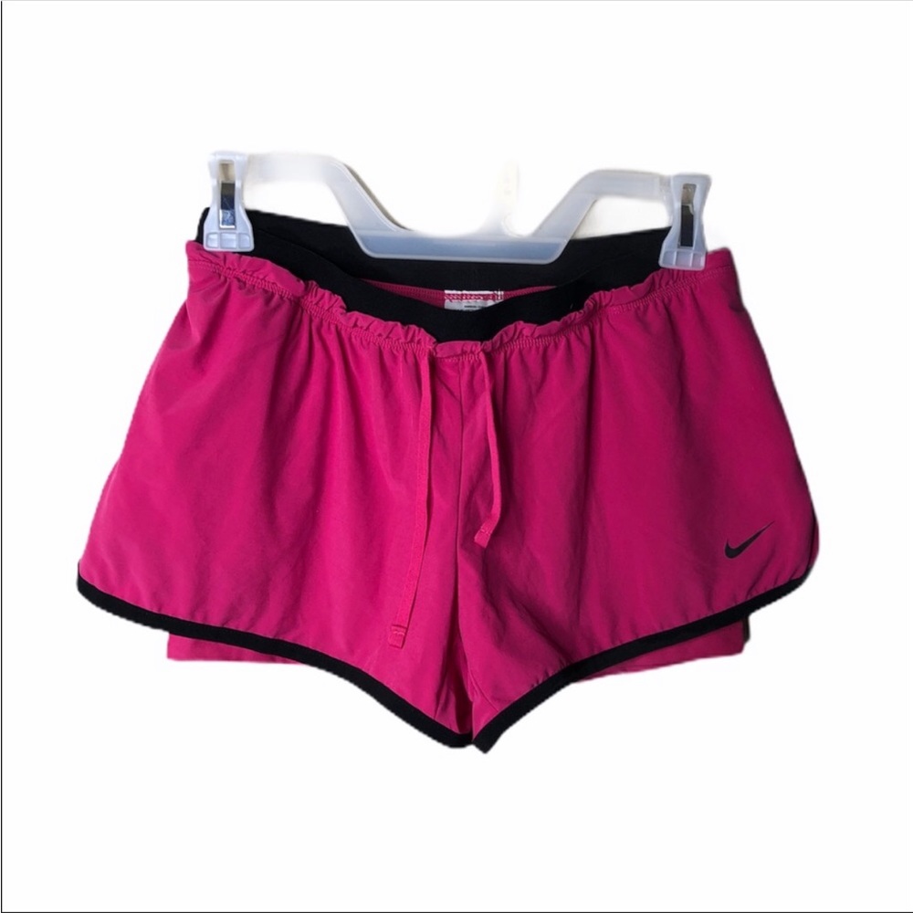 Nike Dri-Fit Athletic Running Shorts Women Pink